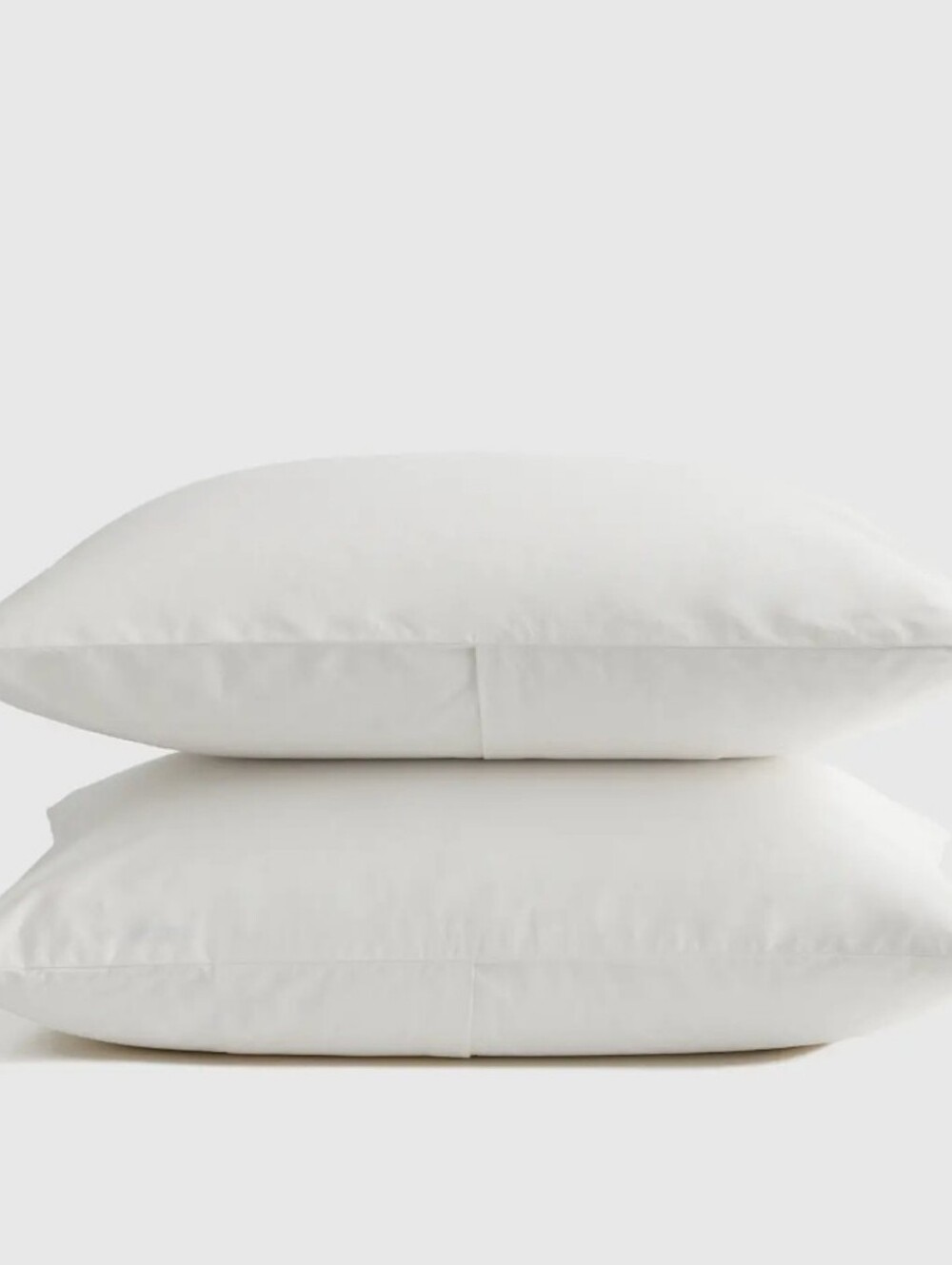 Quince Organic Cotton Brushed White Standard Shams! Set Of 4 (X21)